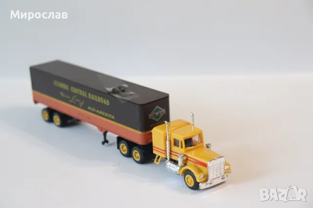HERPA H0 1/87 KENWORTH USA КАМИОН ТИР МОДЕЛ КОЛИЧКА
