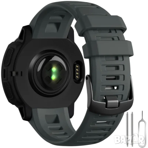 Каишка за Garmin Instinct 2 - Тъмно сива