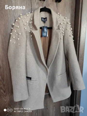 Намален - Mijel нов с етикет блейзър с перли