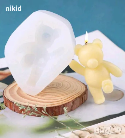 3d Мече с ритник силиконов молд форма фондан шоколад гипс пано декор свещ, снимка 7 - Форми - 49876441