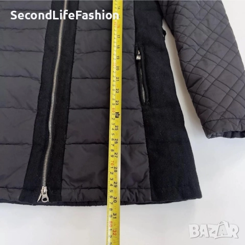 Дамско яке Armani Jeans AJ с двойна подплата, размер L 44, черно., снимка 6 - Якета - 52461321