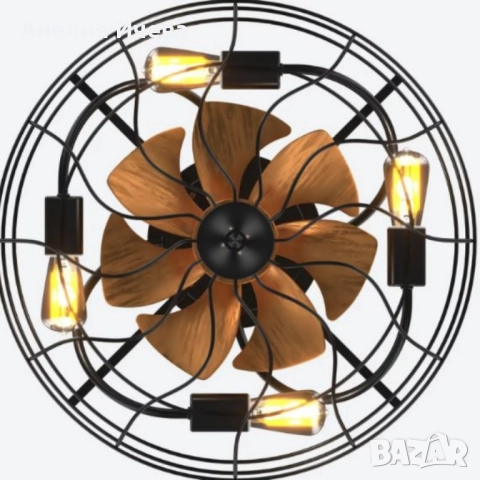 Вентилатор за таван с LED осветление 