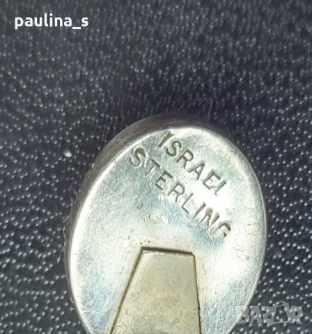 Винтидж / Антика / комплект бижута "Тигрово око" Israel sterling /публикувана и в друга категория , снимка 5 - Бижутерийни комплекти - 32961324