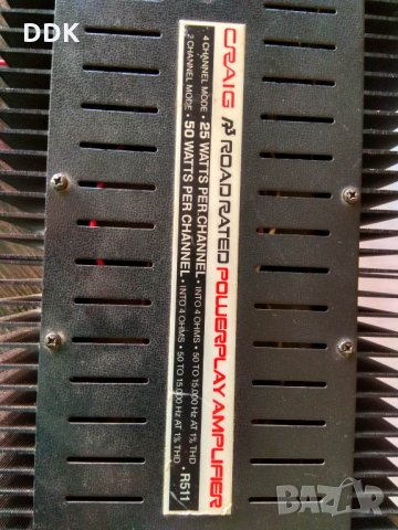 Усилвател за кола Крейг-стара класика!, снимка 3 - Ресийвъри, усилватели, смесителни пултове - 26663399