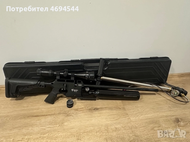 Въздушна пушка Kuzey TX-2 6.35mm + оптика Gammo и помпа за въздух