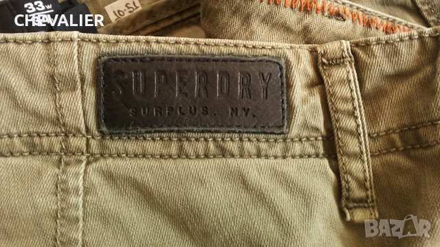 SUPERDRY Stretch Trouser Размер 33/34 еластичен панталон 10-51, снимка 12 - Панталони - 43122068
