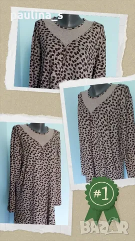 Два броя / Клоширана еластична рокля тип туника "nermod" и "miXXim" / голям размер , снимка 2 - Туники - 32962993