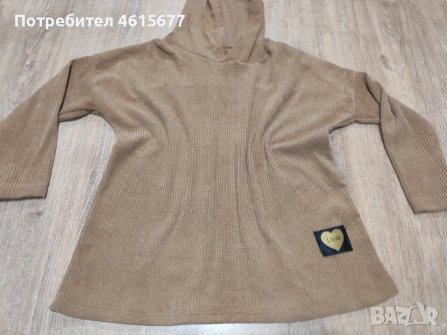 нова блузка с качулка , снимка 2 - Блузи с дълъг ръкав и пуловери - 52336637