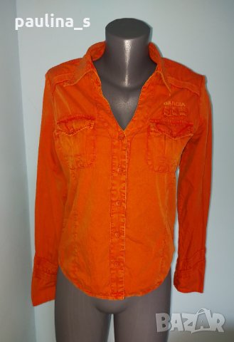 Памучна спортна риза "Garcia" genuine denim, снимка 6 - Ризи - 14430838
