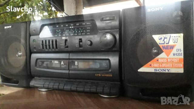 Радиокасетофон Сони/ Sony CFS-W435S Double cassette deck, снимка 5 - Радиокасетофони, транзистори - 43022296