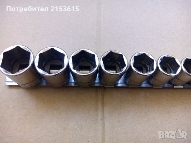 snap on 12 броя качествени  3/8 къси 6 стени камъни вложки FSM, снимка 5 - Гедорета - 43562636