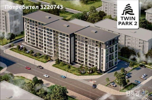 Двустаен апартамент в Twin Park 2 – в сърцето на кв. Христо Смирненски, снимка 2 - Апартаменти - 50911809