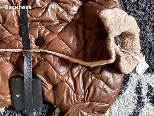 Яке с ефектен колан, снимка 7 - Якета - 39976095