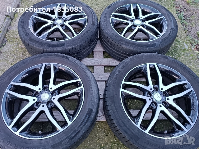 Лети джанти 18ки 5х112 Mercedes + летни гуми 235/50/18 Continental, снимка 2 - Гуми и джанти - 52593862