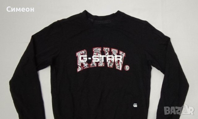 G-STAR RAW оригинално горнище 2XS памучна блуза RIE ART R SW, снимка 2 - Блузи с дълъг ръкав и пуловери - 39736582