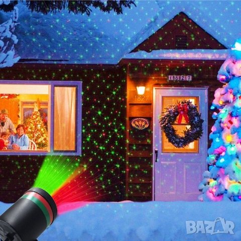 Топ цени! Лазерен прожектор Star Shower Motion или Star Shower Laser Light, снимка 6 - Лед осветление - 34930444