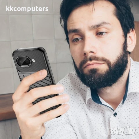 Google Pixel 9a Удароустойчив Twill Texture Калъф и Протектор, снимка 9 - Калъфи, кейсове - 51122490