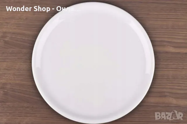 🍕 Комплект от 2 плоски чинии - плата за пица Ø32 см – Идеалните плата за всяка пица! 🍕, снимка 2 - Чинии - 48862437