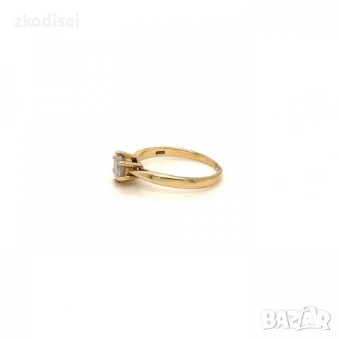 Златен пръстен 2,34гр. размер:54 14кр. проба:585 модел:4021-4, снимка 2 - Пръстени - 37093742