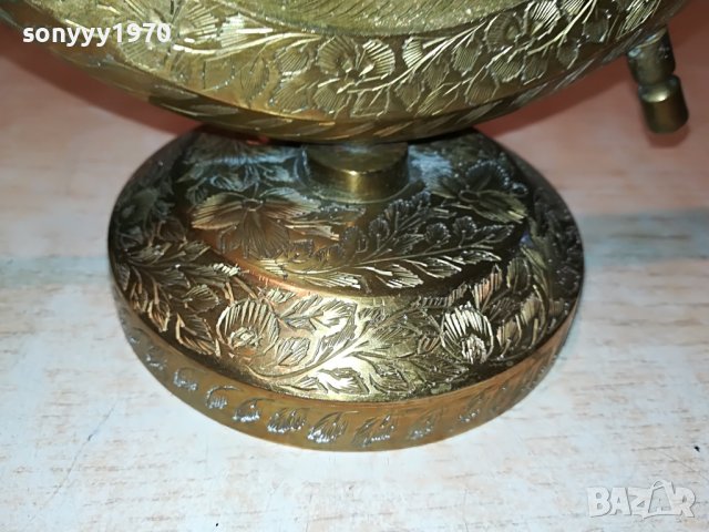 КАМБАНА И РУЛ-МЕД МЕСИНГ-ВНОС ШВЕЦИЯ 1405221916, снимка 11 - Антикварни и старинни предмети - 36760656