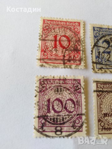 Пощенска марка 6бр-Германия райх 1923, снимка 2 - Филателия - 40007991
