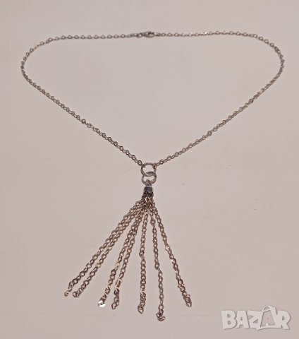 Сребърно колие, снимка 1