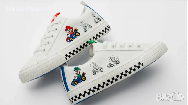 сникърси ZARA  Mario Kart Toddler Nintendo Sneaker номер 36 , снимка 1 - Детски обувки - 33382996