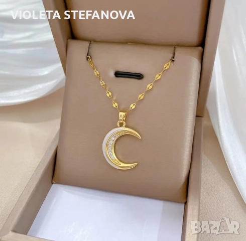 Дамски позлатени бижута от медицинска стомана , снимка 5 - Колиета, медальони, синджири - 52737138