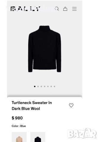 Лукс BALLY CASLANO тънко поло унисекс Швейцария, снимка 9 - Блузи с дълъг ръкав и пуловери - 43485835