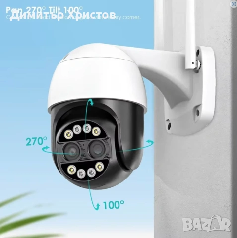 Външна камера RobiCam Dual Lens 8MP, с двойна леща, с 8x оптично приближаване, снимка 5 - IP камери - 53164060
