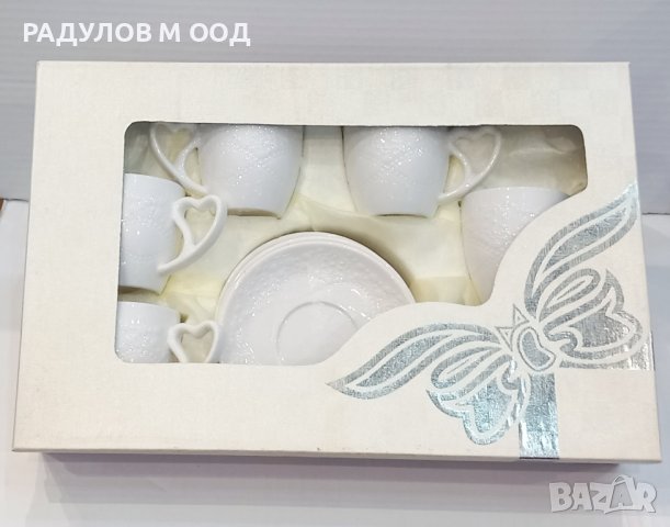 Сервиз за кафе порцелан "Сърце" /6523/, снимка 3 - Сервизи - 43362651