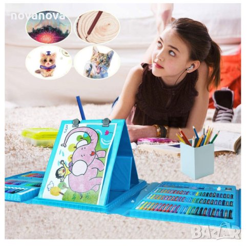Детски комплект за рисуване 208 части, снимка 4 - Рисуване и оцветяване - 43314651