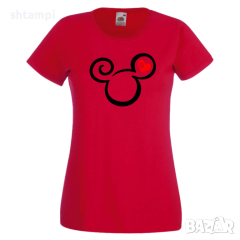 Дамска тениска Mickey Head Love Мини Маус,Микки Маус.Подарък,Изненада,, снимка 9 - Тениски - 36526295