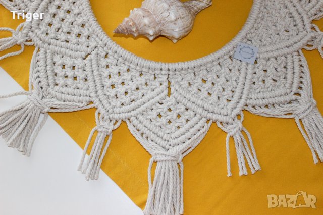 Ръчна изработка Макраме|декорация|каре|подложка за маса, снимка 5 - Декорация за дома - 35592936