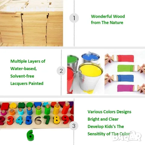 Монтесори играчки за малки деца, снимка 3 - Образователни игри - 49547701