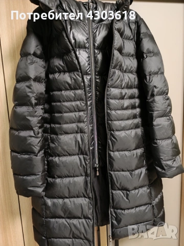 Дамско яке с естествен пух