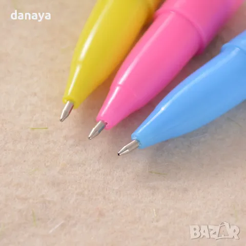 5589 Химикалка с печат и сапунени балончета, снимка 2 - Ученически пособия, канцеларски материали - 48549098