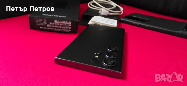 Samsung Galaxy S23 Ultra 256GB Phantom Black ПЪЛЕН КОМПЛЕКТ!-като нов!-430 евро!, снимка 6 - Samsung - 53521345