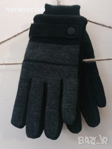 Мъжки ръкавици Естествена кожа и текстил Фрумоас, снимка 4 - Ръкавици - 43800145