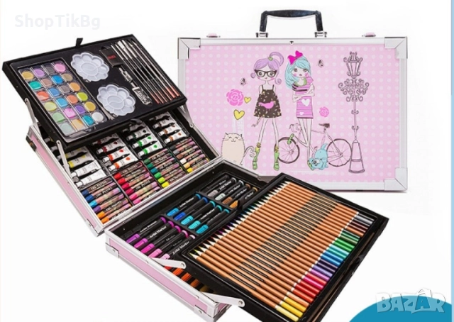 Творчески комплект за рисуване с изключително разнообразие от цветове, снимка 3 - Рисуване и оцветяване - 51705635