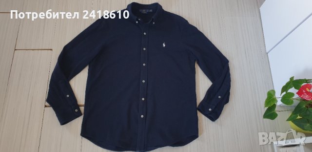 POLO Ralph Lauren FeatherWeight Mesh Pique Cotton Mens Size L ОРИГИНАЛ! Мъжка Риза!, снимка 4 - Ризи - 44862967