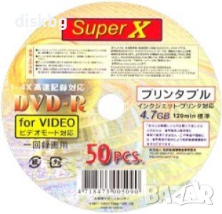 DVD-R Super X, 4.7GB, 120min, 4x - празни дискове, снимка 2 - DVD филми - 37044441