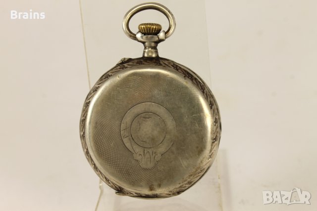 Сребърен Джобен Часовник Цилиндър От Края На 19 Век, снимка 3 - Антикварни и старинни предмети - 43558353