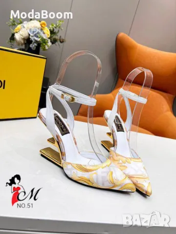 Fendi дамски обувки на ток Различни цветове , снимка 3 - Дамски елегантни обувки - 48948838