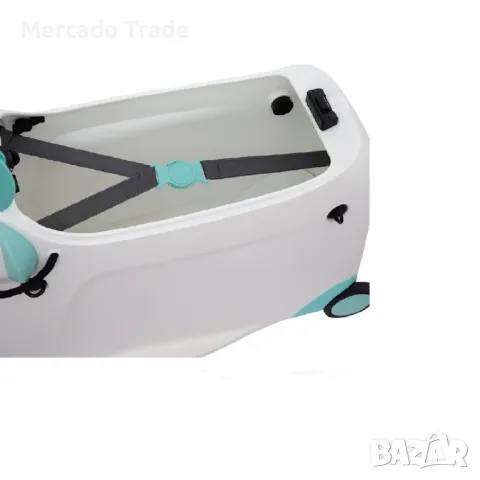 Детски куфар Mercado Trade, Пластмаса, Бял, снимка 4 - Куфари - 47420635