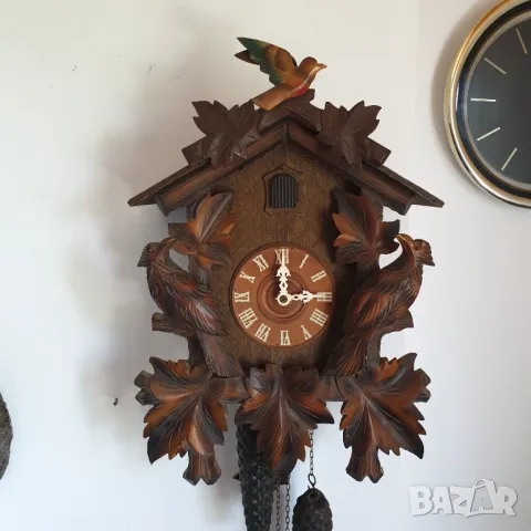 Стенен часовник с кукувица - Шварцвалд, снимка 7 - Антикварни и старинни предмети - 50241006