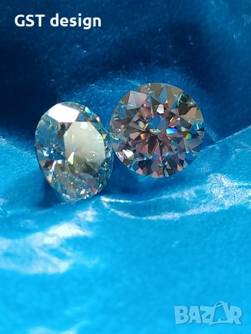 Спешно Топ Фенси Д 2 карата Мойсанит Диамант Двойка за обеци