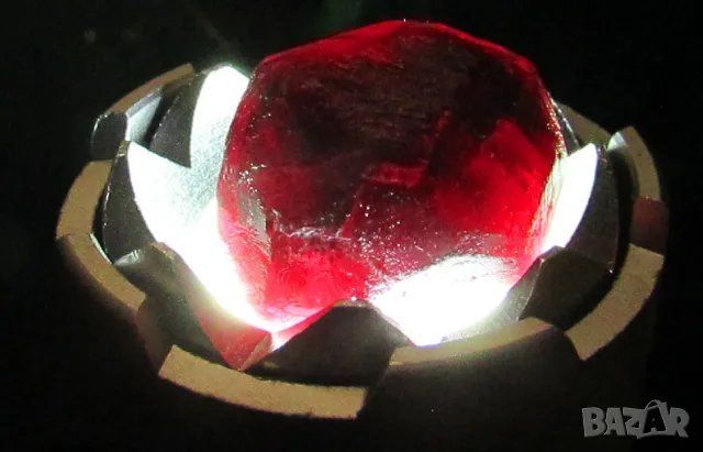 17.8mm гривна от гранат 152гр. подходяща за подарък, йога, рейки, медитация, снимка 5 - Гривни - 49119719