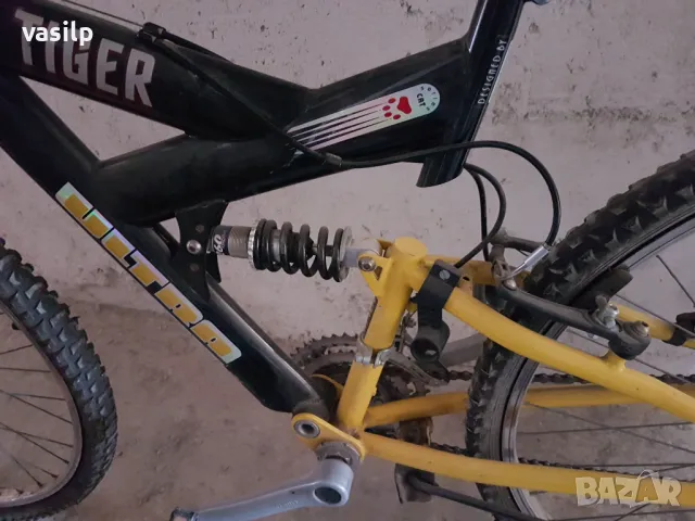 Юношеско крос колело 21" със скорости, предни и задни амортисьори, Shimano, снимка 4 - Велосипеди - 49253487