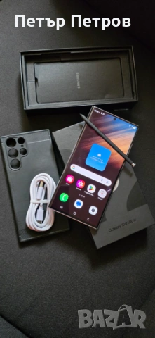 Samsung Galaxy S22 Ultra 256GB 12GB RAM Phantom White ПЪЛЕН КОМПЛЕКТ!-като нов!